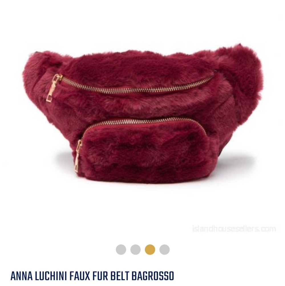 Anna Luchini Faux Fur Belt Bag